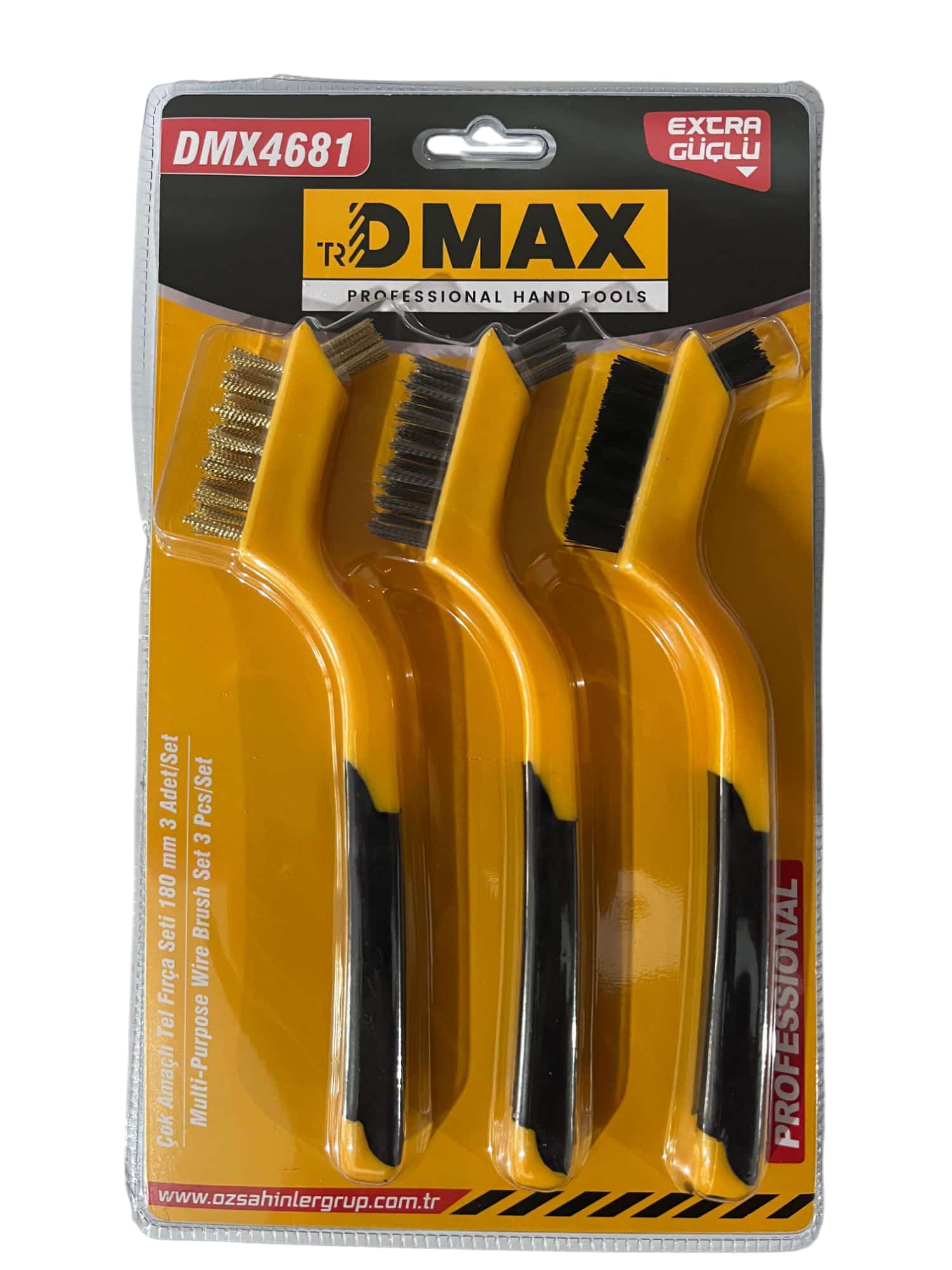 Dmax Çok Amaçlı Tel Fırça Seti 3 Parça 8 Inch DMX4681*12X