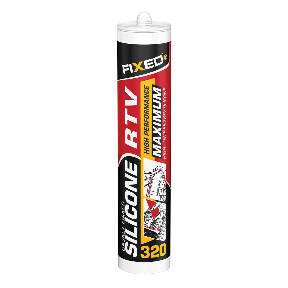 SGS FIXED RTV YÜKSEK ISI SİLİKONU (330 GR) F320