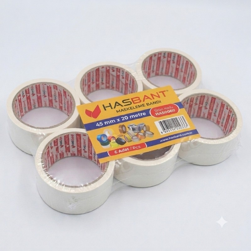 MASKELEME KAĞIT BANT 45 MM 20 YARDS*6X