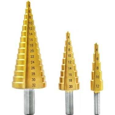 MATKAP UCU SETİ KADEMELİ 3 PCS 4-12MM 4-20MM 4-32MM*10X