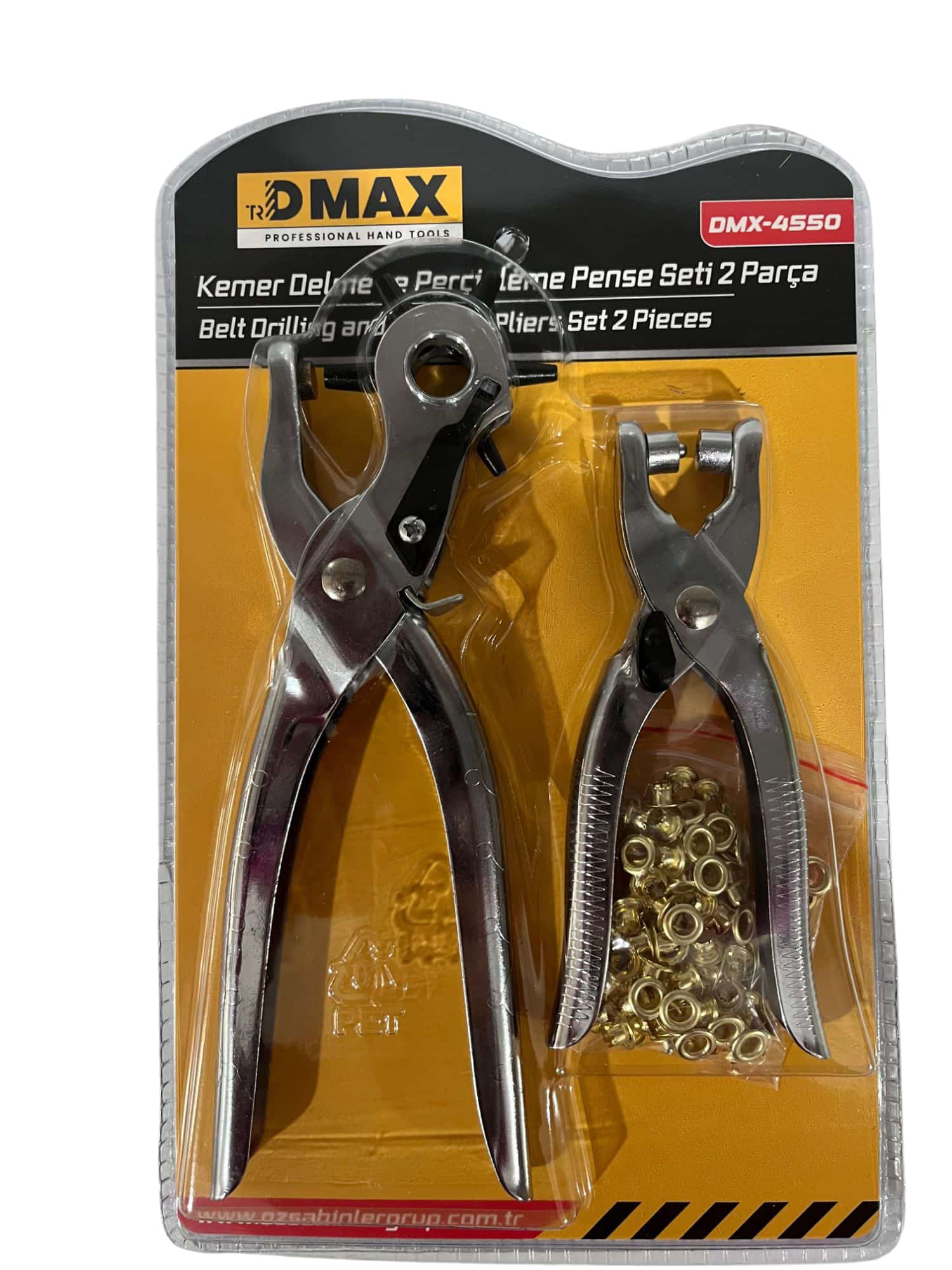 Dmax Kemer Ve Perçin Delme Pensesi 2 Parça Set DMX4550