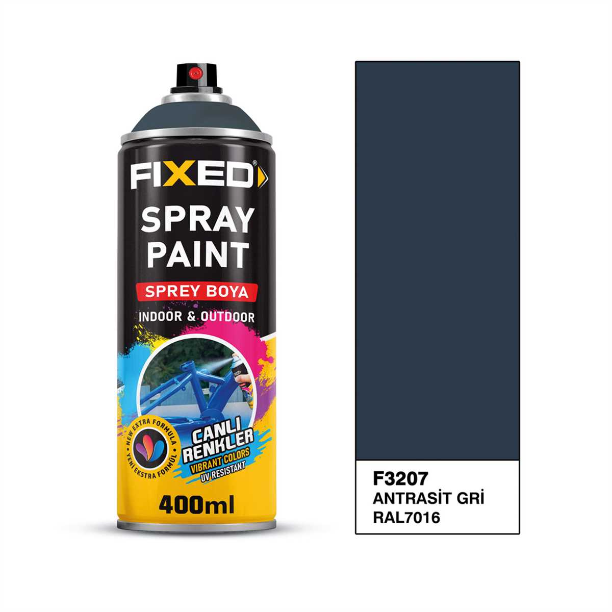 SGS SPREY BOYA AKRİLİK - ANTRASİT GRİ (RAL7016) 320 GR 400 ML F3207*12X