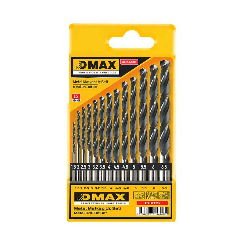 METAL MATKAP UCU SETİ 13 PCS  DMX4346*10X