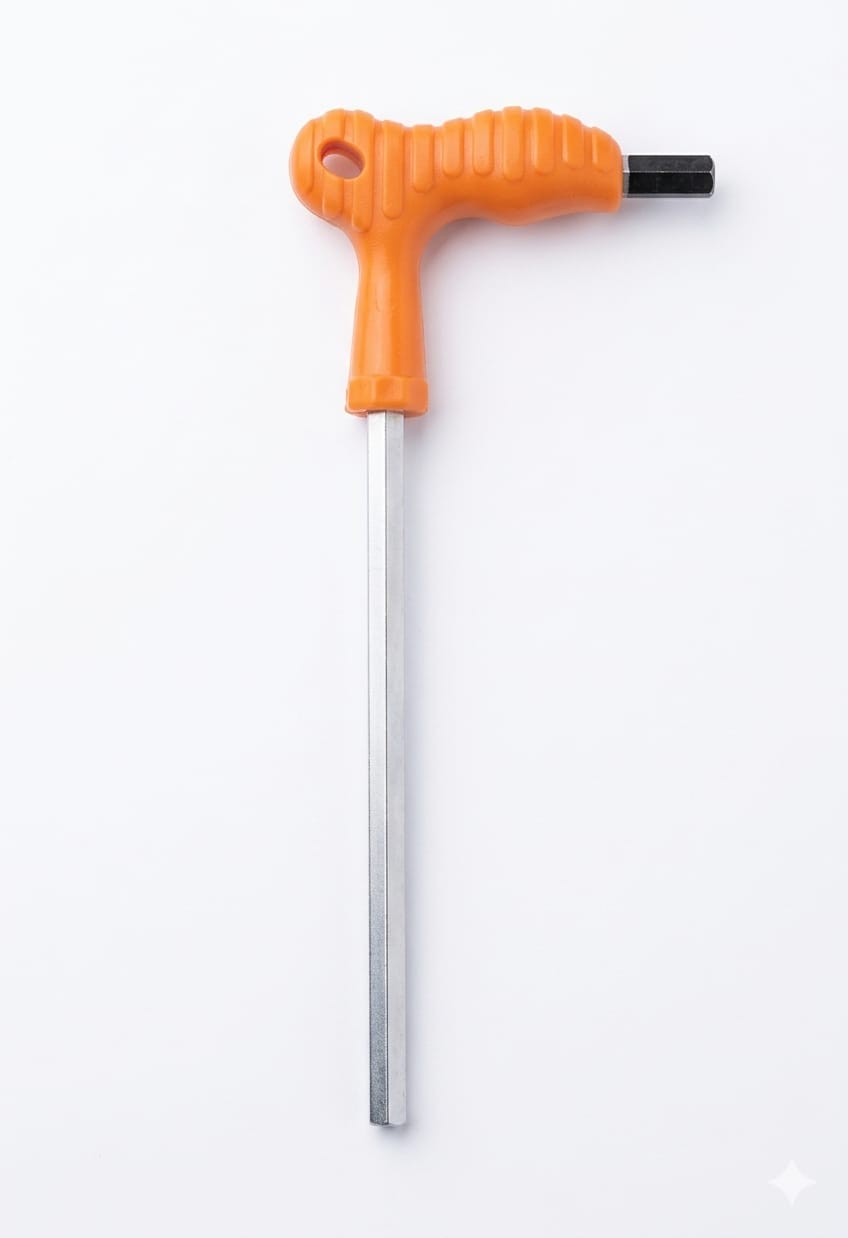 Saplı T Alyan Anahtar 8.0x200mm*6x