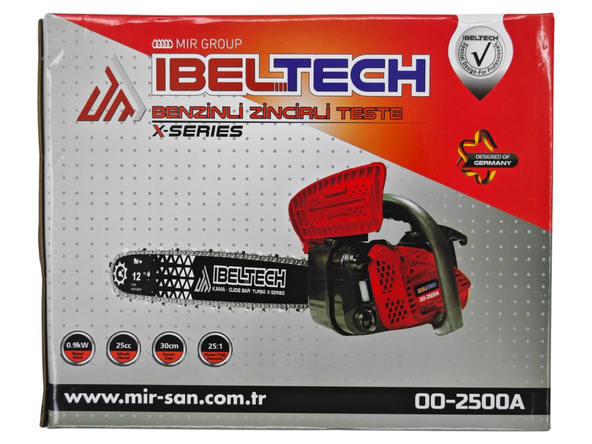 İBELTECH HR2500X SERİSİ 2500 CC 1.2 HP BENZİNLİ ZİNCİRLİ BUDAMA TESTERESİ