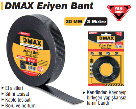 Dmax Eriyen Bant 20 mm x 3 Metre DMX4741
