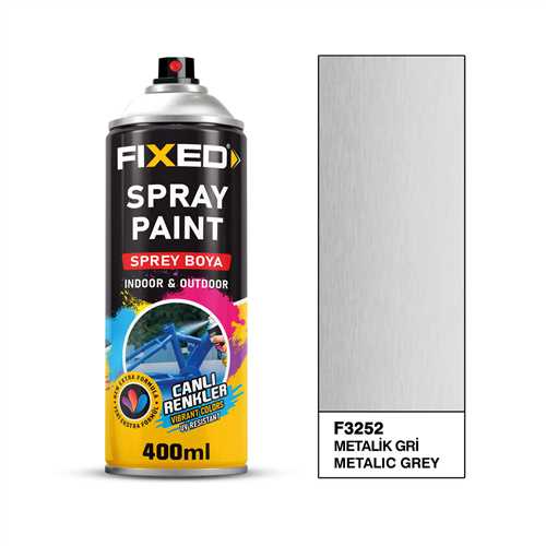 SGS SPREY BOYA AKRİLİK - METALİK GRİ 320 GR 400 ML F3252*12X
