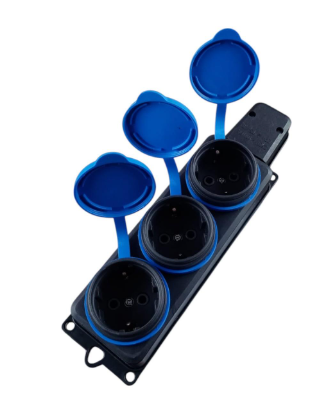 SELDUR ÜÇLÜ GRUP PRİZ 250V 16A KAUÇUK
