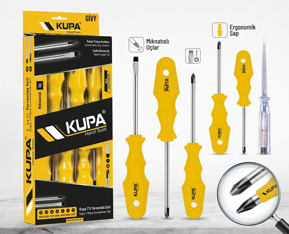 KUPA 5 Lİ TORNAVİDA SETİ KUP300